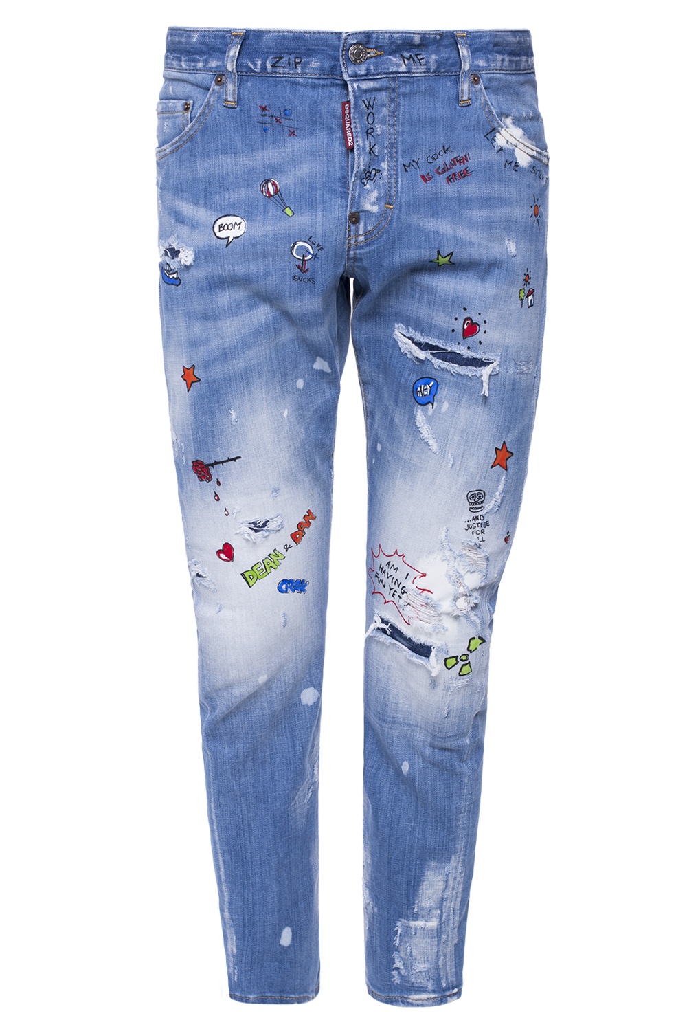 蓝色'Sexy Twist Jean' jeans Dsquared2 - Vitkac 中国